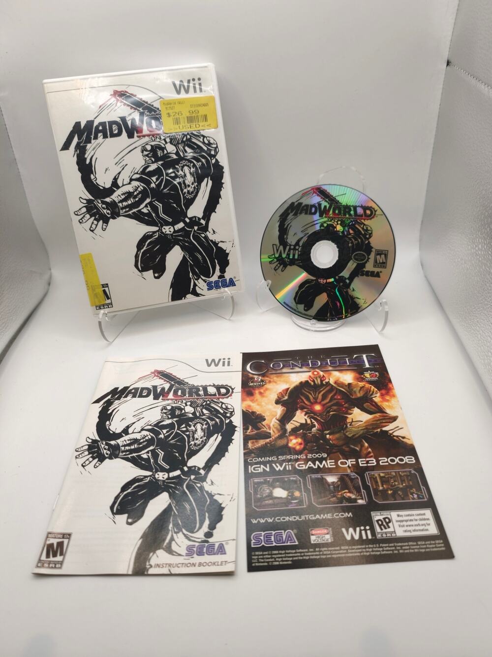 MadWorld Wii CIB Complete W/ Manual Tested Working